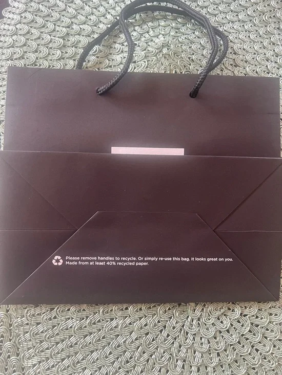 Saks Fifth Avenue Black Paper Shopping Tote with Rope Handles - Picture 4 of 6